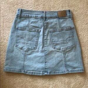 Button up jean skirt